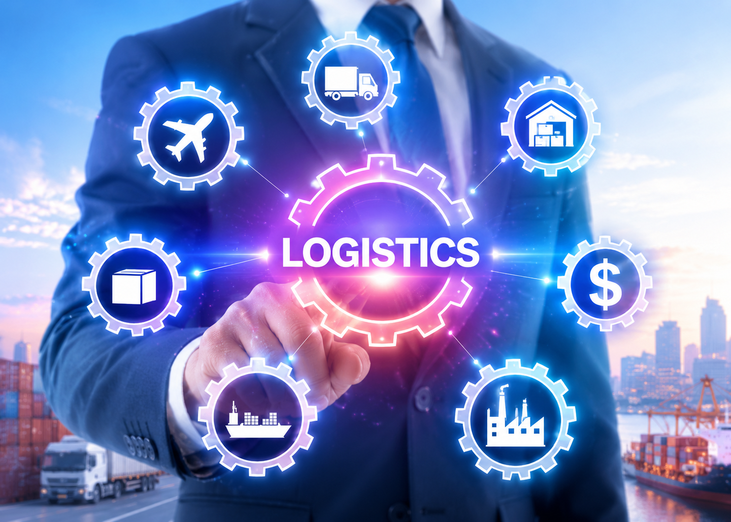 logistics blue